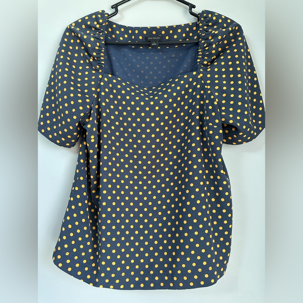 Ann Taylor Polka Dot Shirt